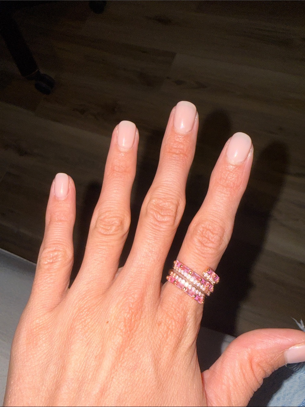 Pink Gemstone Ring - Women Jewelry